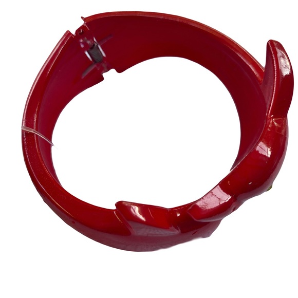 Dolphins red ocean hinged bracelet glossy beach - Picture 7 of 7